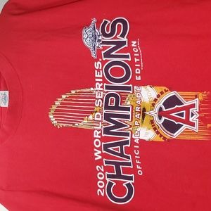 Vintage 2002 Angels Championship World Series Tee